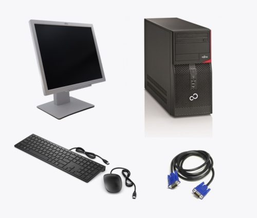 BUNDLE: Desktop Fujitsu Esprimo P420 + Monitor FUJITSU DY19-7