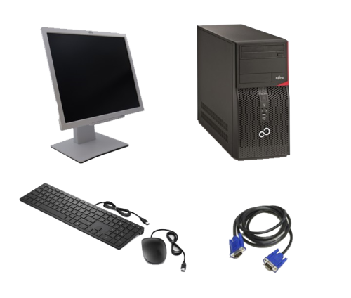 BUNDLE: Desktop Fujitsu Esprimo P420 + Monitor FUJITSU DY19-7