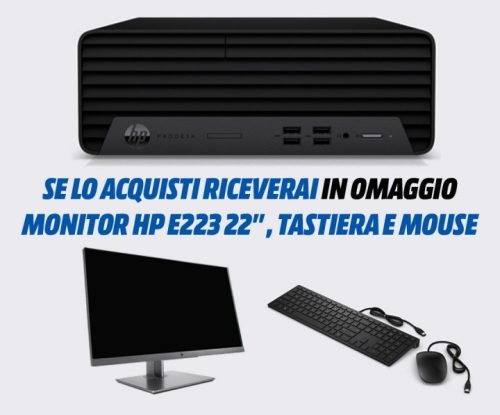 HP PRODESK 400 G7 | i3-10100, 8Gb, 240Gb, Win11Pro + Monitor HP e223 22" + Tast + Mouse