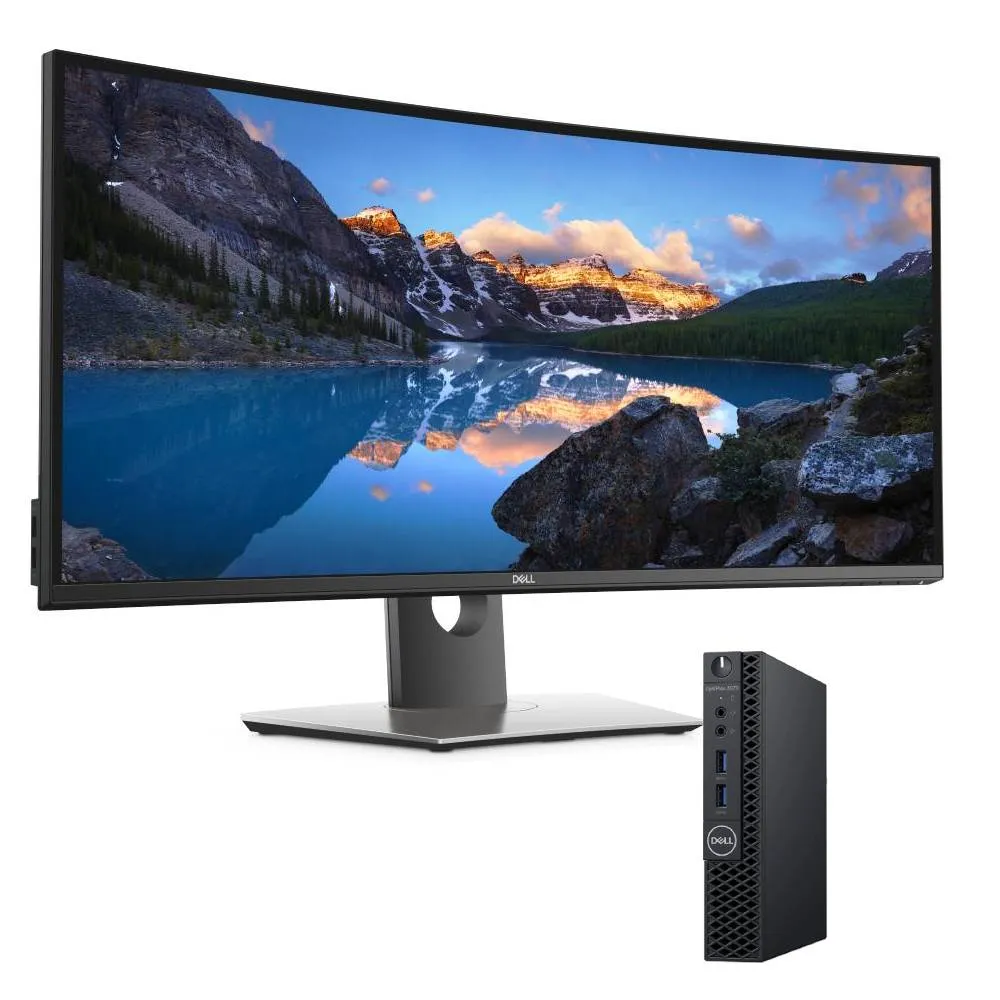 Bundle Dell OptiPlex 3070 Ricondizionato i5-9500T 16Gb 512Gb + Monitor Curvo UltraSharp U3417W 34"