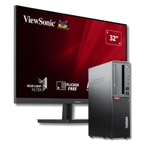 Bundle Lenovo ThinkCentre M920s Lenovo ThinkCentre M920s SFF + Monitor 32″ ViewSonic FullHD | i7-8700 | Ram 16GB | Win11Pro