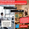 Bundle Lenovo Dual Monitor | ThinkCentre M80Q Mini PC i5-10500T Ram 16GB SSD 512GB Win11 Pro + 2x ThinkVision S27-4e 27" FHD IPS 100Hz NUOVI