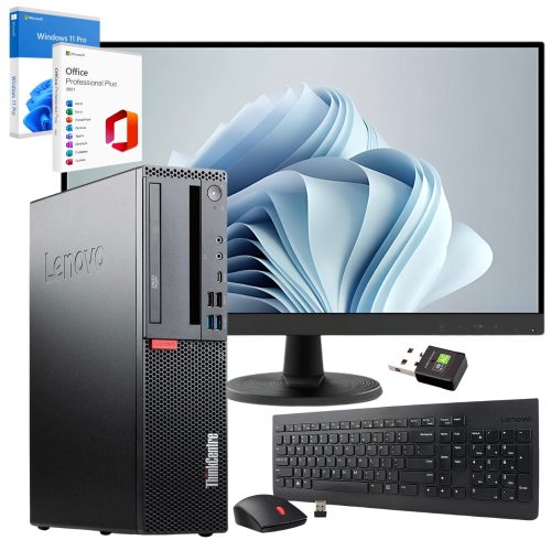 BundleLenovoThinkCentreSFF_Monitor27FullHD.jpg Bundle Lenovo ThinkCentre SFF + Monitor 27" FullHD | Kit Mouse e Tastiera WiFi Bluetooth Windows 11 Pro Office 2021