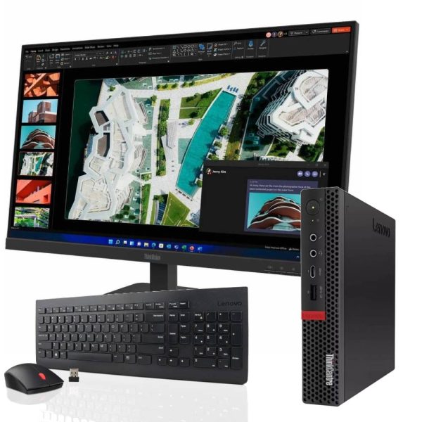 Bundle_M920q_S27_Kit.jpg Bundle PC Lenovo ThinkCentre M920Q Mini PC | Intel Core 8 Gen | Windows 11 Pro Monitor LED Lenovo 27″ FullHD e Kit Mouse e Tastiera