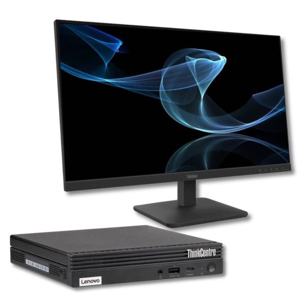 ListingBundleLenovoM70q_S27-4e.jpg Bundle Lenovo ThinkCentre M70q + Monitor ThinkVision S27-4e | Intel Core i5-10400T | Windows 11 Pro