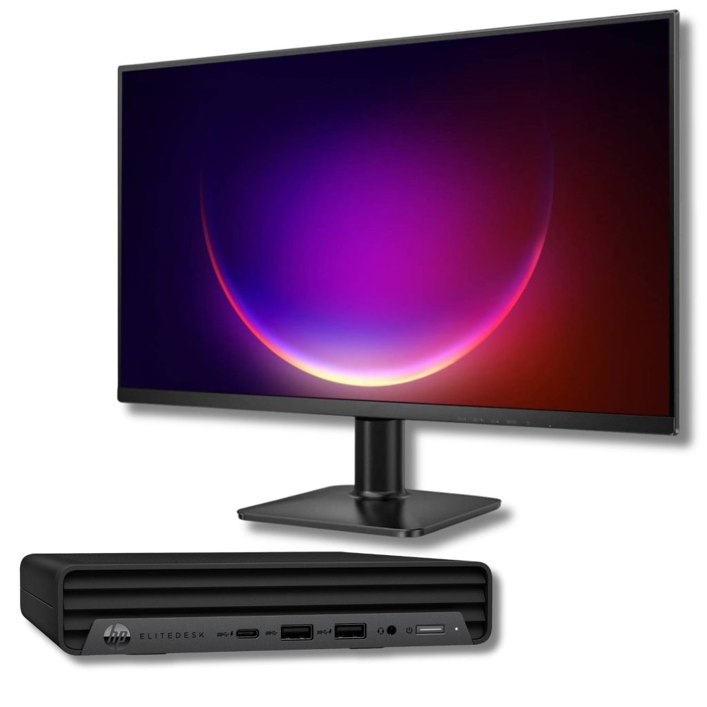 Bundle HP EliteDesk 800 G6 Mini | Intel Core i5-10500T | Monitor 27” FullHD Windows 11 Pro