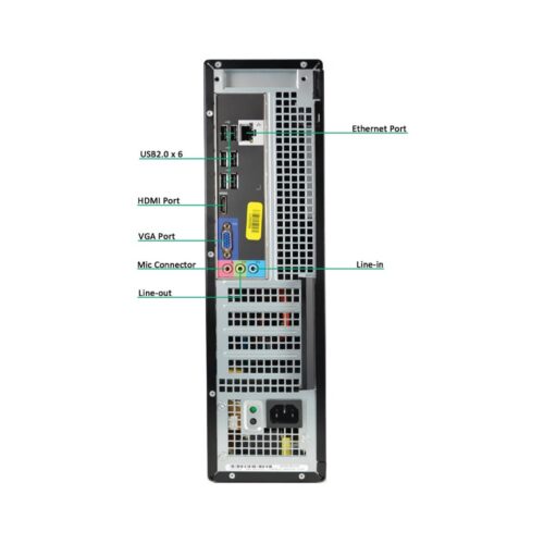 PC DELL OPTIPLEX 3010 DESKTOP - Intel Core i5-3470 8GB 256GB SSD DVD/RW Windows 10 Pro