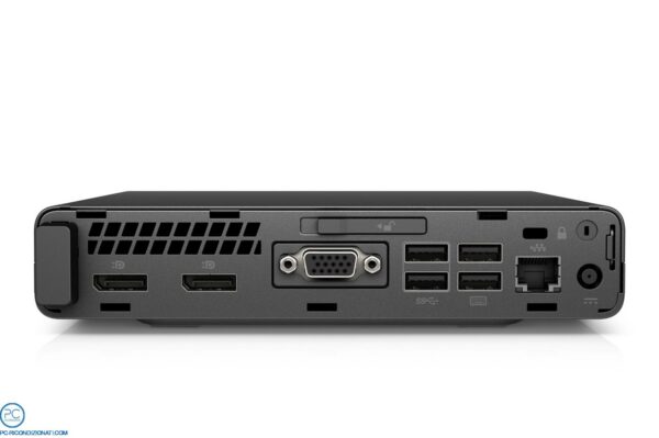 COMPUTER RICONDIZONATO HP PRODESK 600 G5 TINY CORE I3-8100T RAM 8GB SSD 128GB WINDOWS 11 PRO GRADO A