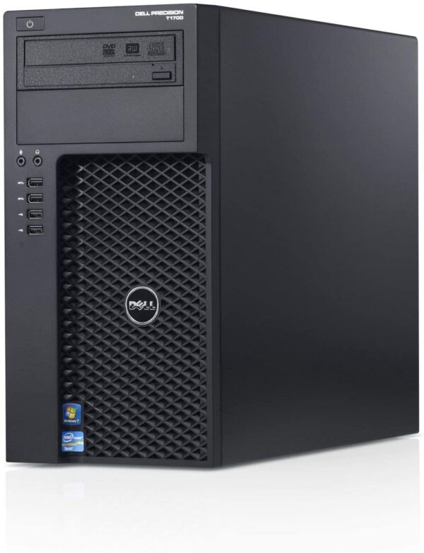 WORKSTATION RICONDIZIONATA DELL PRECISION T1700 WST XEON QC E3-1220 V3 RAM 8GB SSD 240GB + HDD 500GB WINDOWS 10 PRO NVIDIA QUADRO K600 1GB GRADO A